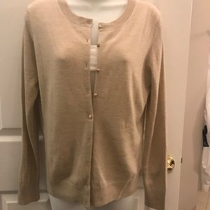 2/$12🔥 Banana Republic Factory Tan Cardigan, Med